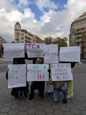 Acción de sensibilización de las pacientes de Ita Avenir: #desetiqueta los TCA