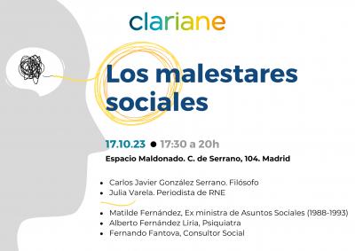 I Jornada Clariane España: Los Malestares Sociales