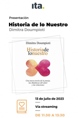 Dimitria Doumpioti presenta su libro “Historia de lo nuestro”